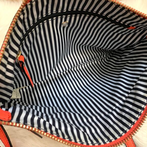 KATE SPADE New York Jackson St GABRIELE Pebbled Leather Crossbody in Warm Guava - Picture 9 of 16